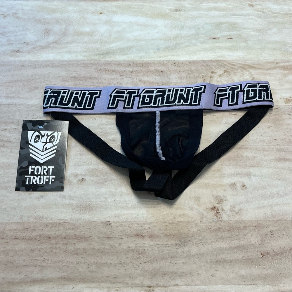 FORT TROFF Semi-Sheer Shadow Jock Jockstrap Underwear (Purple Haze)
